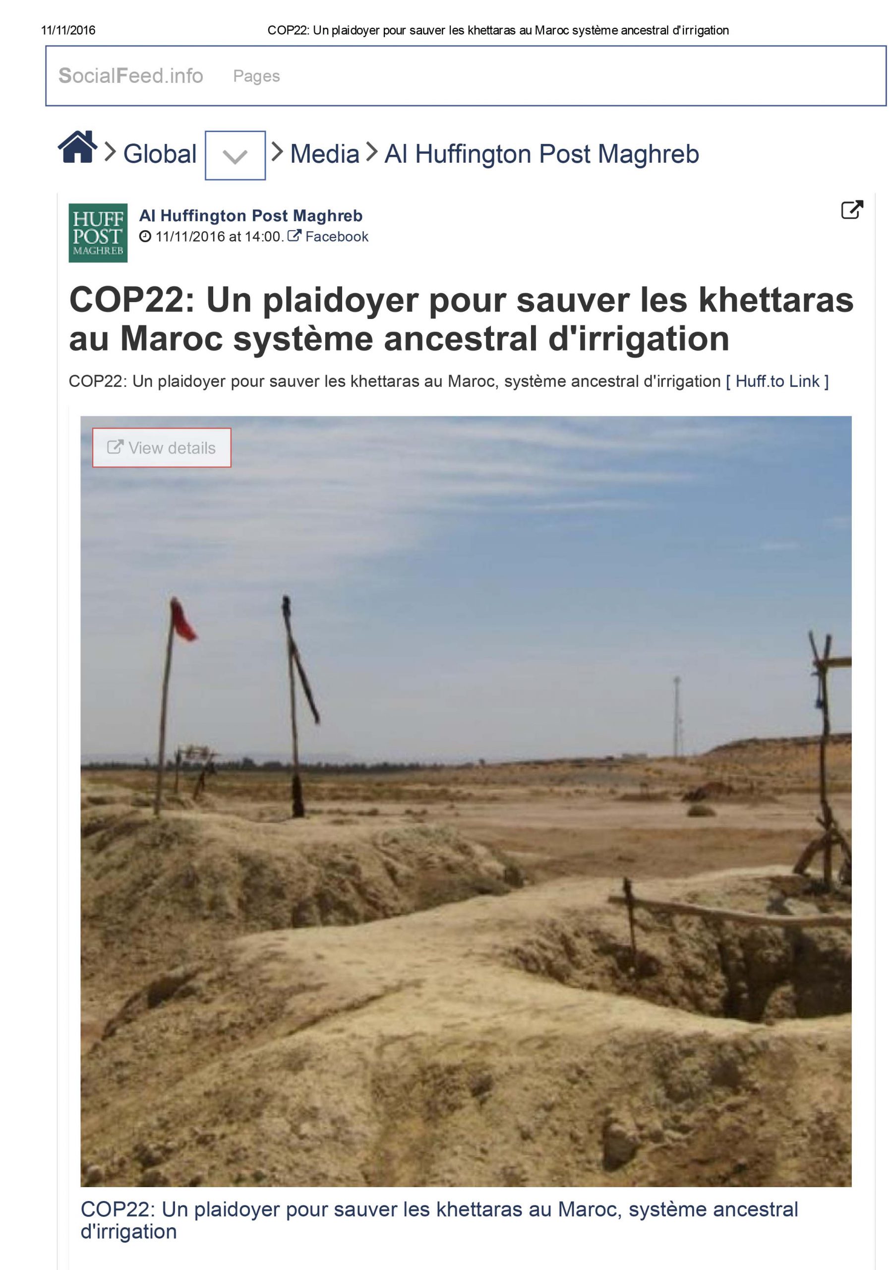 [:fr](COP22: Un plaidoyer pour sauver les khe...u Maroc syst350me an[:]
